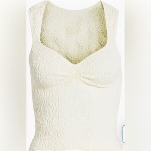 NWT Free People Love Letter Floral Smocked Top in Color: Ivory Size: M/L